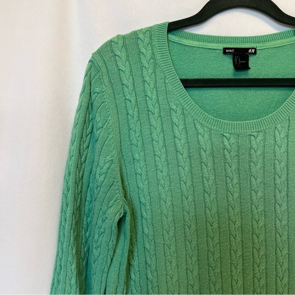 H&M womens knit mint green sweater - Picture 3 of 12
